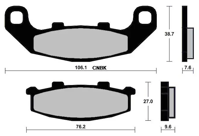 Brake Shoe Pads set for KAWASAKI 400 Xanthus ZR400 D1 1992 &up/ GPZ500 GPZ 500 S EX500 E1-E10 1994 &up