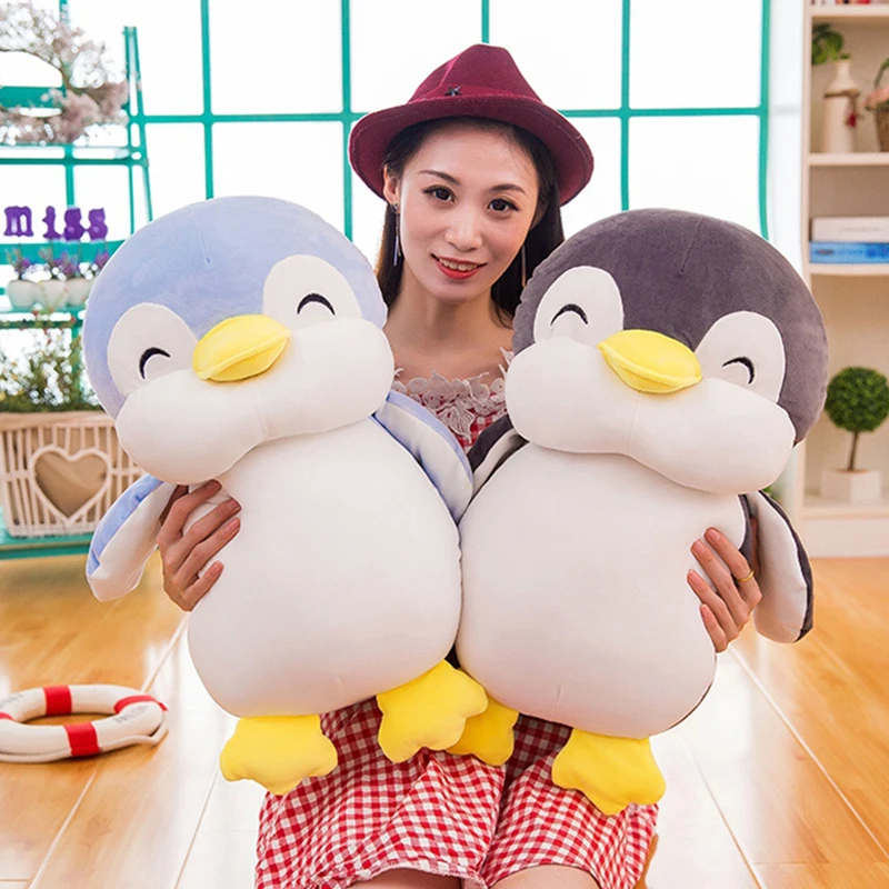 Juguetes de peluche de pingüino gordo suave para niños, muñeca de animales de dibujos animados, juguete de moda para bebés, niñas encantadoras,