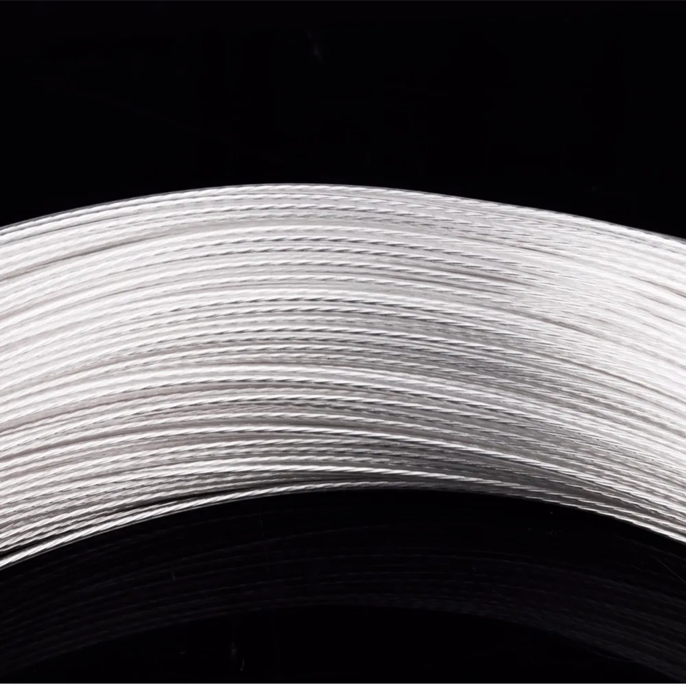 Haldane-cobre e prata chapeado cabo para fone de ouvido, 10 metros, 0.12/0.2 quadrado, 7n, sinal OCC, diy