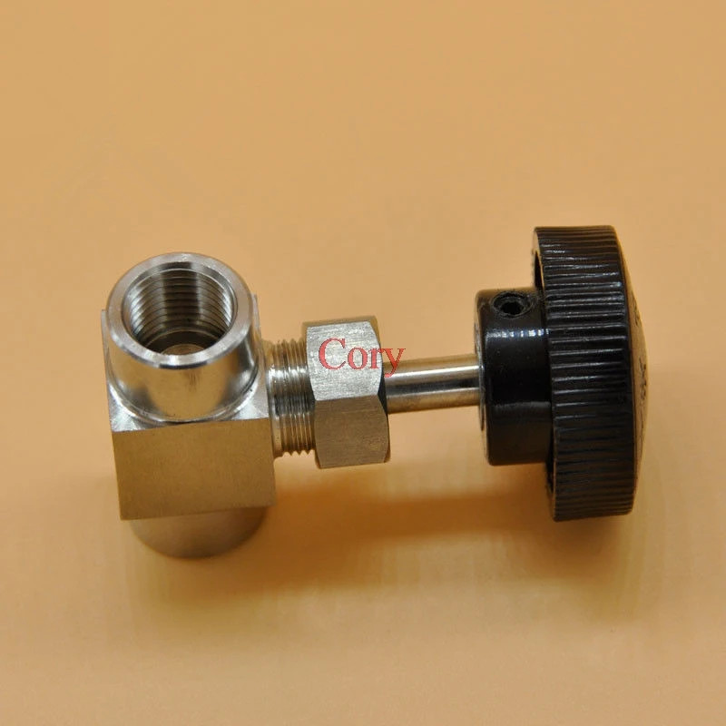 

1PC 304 Stainless Steel Flow Control shut off valve Adjustable needle valve BSP Equal female Thread Water Gas Oil