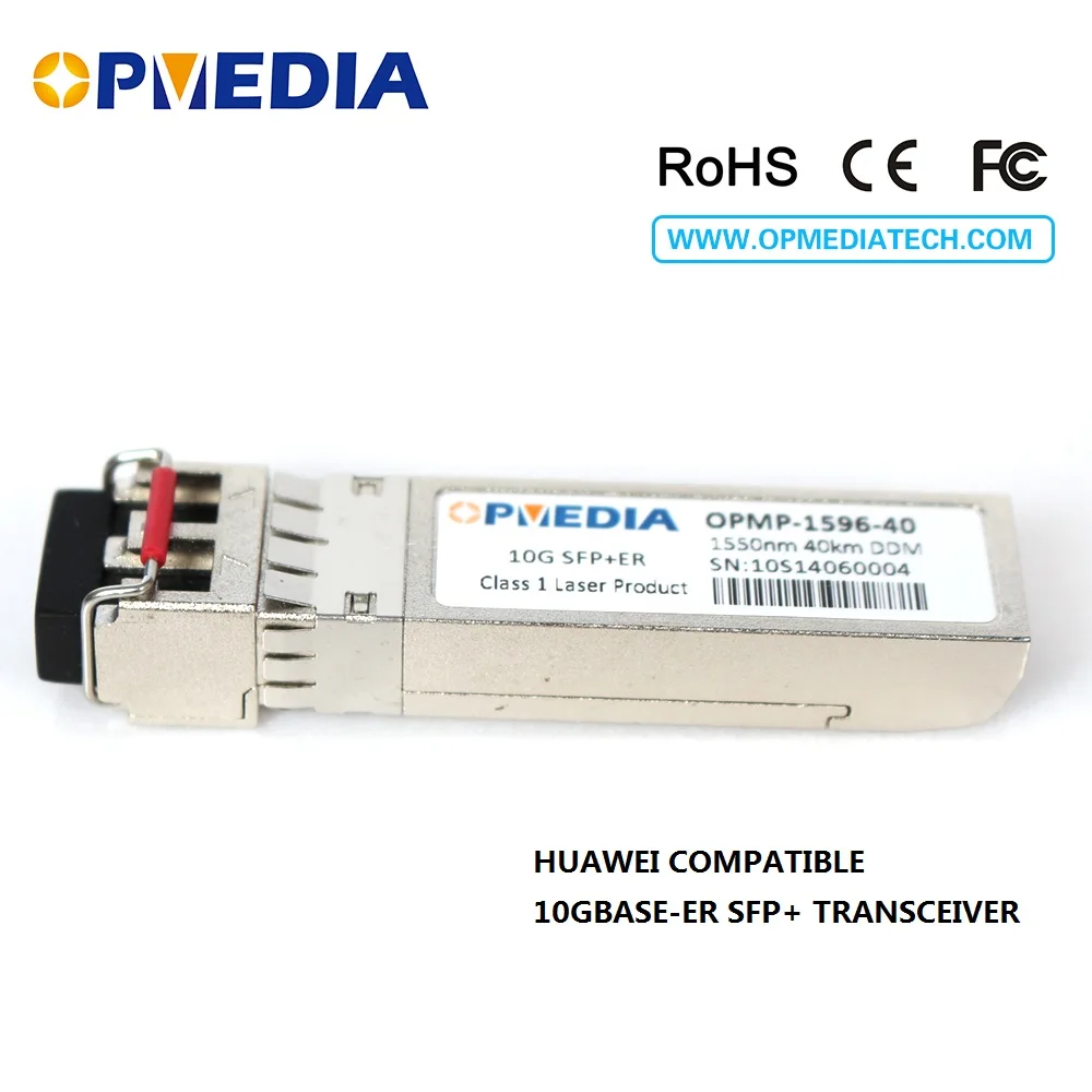 

10GBASE ER SFP+ transceiver,10G 1550nm 40km SFP+ optical module with dual LC connector and DDM function,compatible with HuaWei