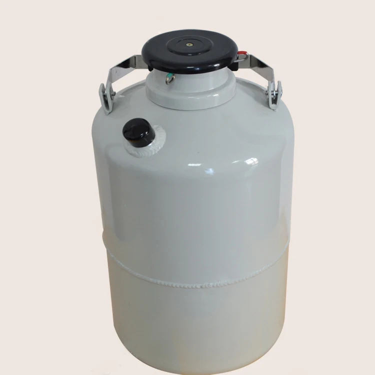 10L Liquid Nitrogen Container Molecular Cream Cans Biological Containers for Cryogenic Dewar Storage Tank with Strap