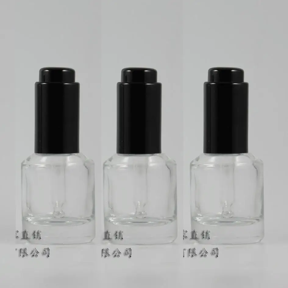 

15ml clear/transparent Glass Essential Oil Bottle With press dropper cap.Essential Oil Container,the bottom of bottle is thick