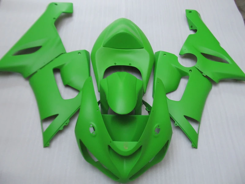 

High quality ABS Fairing kit for Kawasaki NINJA ZX 6R 2005 2006 zx6r 05 06 all matte green motorcycle fairings set HT30