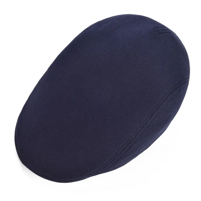 VOBOOM-Boina suave de algodón para hombre y mujer, gorro plano estilo Retro Vintage, Boina suave, informal, para primavera y verano