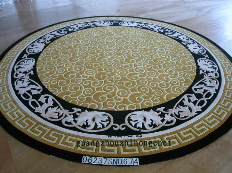 Pure wool carpet living room coffee table carpet fashion circle carpet customize carpet