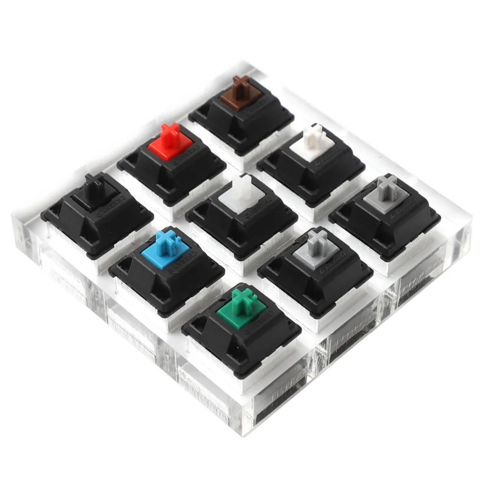 9 key Cherry Gateron Green Clear White Gray Clear Zealio Purple Kailh Box Navy Jade  Switches Shaft Testing Tool Switch Tester