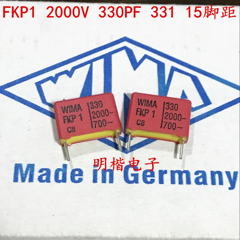 2020 hot sale 10pcs/20pcs Germany WIMA capacitor FKP1 2000V 330PF 331 P:15mm spot knee-slappers Audio capacitor free shipping