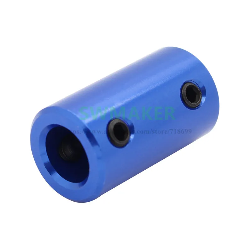 5pcs blue aluminum alloy coupler 5x8x25mm 5x5x25mmfor stepper motor shaft CNC 3D printer parts