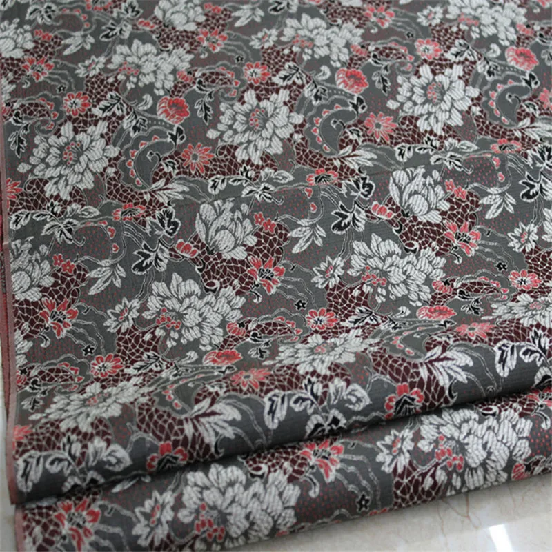 CF192 Flowers Jacquard Satin Fabric For Cloth Making Chinese Cheongsam Dress Woman Morden,Home Decorators Accessories Materials