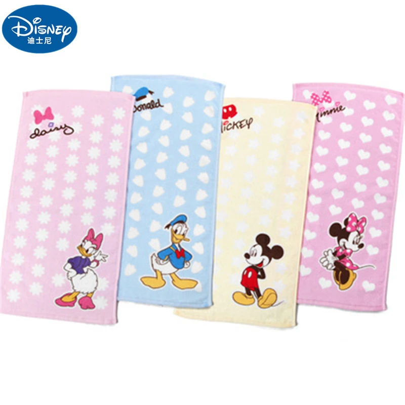 20x50cm Cotton Soft Face Towel Cartoon Children kids Boy Girl Adult Minnie Mickey Mouse Donald Duck Water Absorbing Towel