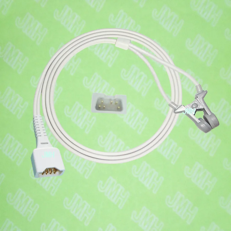 

Compatible with DB9 Male-6pin Novametrix 512,513, 710,715 Oximeter monitor the 9168-00 Adult ear clip spo2 sensor.