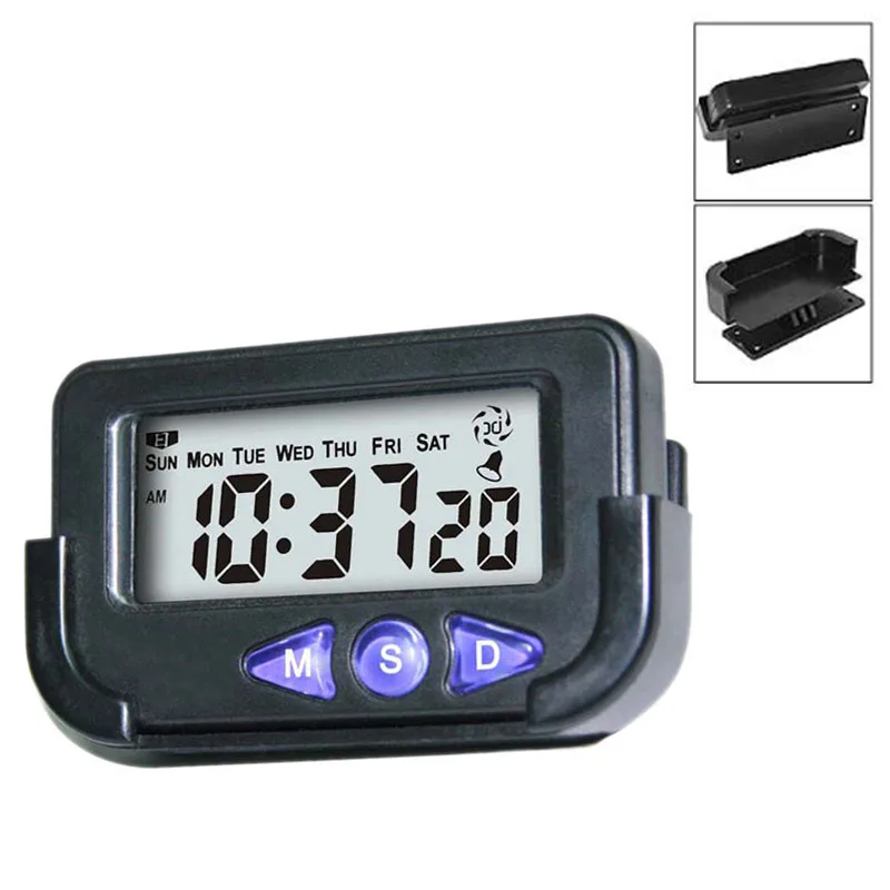 Car Styling Instruments Pocket Sized Digital Electronic Travel Alarm Clock Automotive Electronic Stopwatch