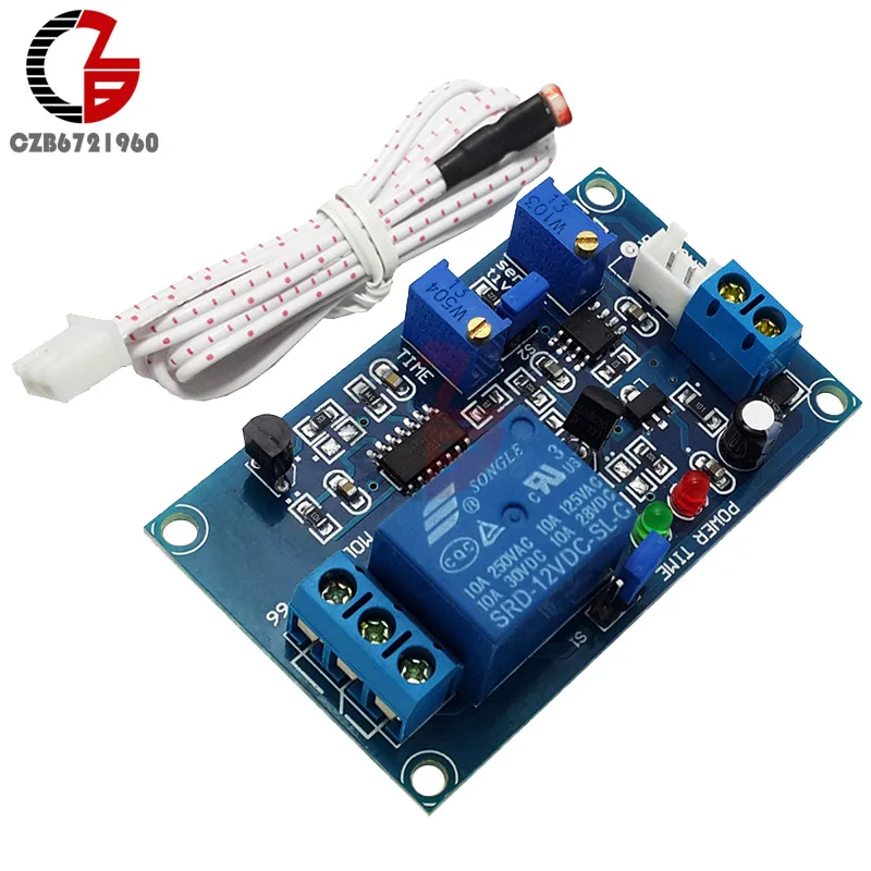 DC 12V Photoresistor Relay Modul mit Timer und Empfindlichkeitsregulierung – Perfekte Lösung für automatisierte Beleuchtung