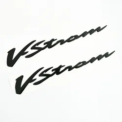 1 Set 3D Black Motorcycle Emblem Badge Decals Scooter Reflective Stickers For Suzuki VSTROM 250 DL 650 1000