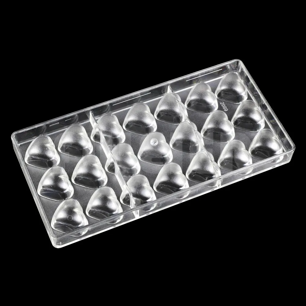 Valentine'S Day Heart Shape Polycarbonate Chocolate Mold Plastic Chocolate Candy Mold Cake Decoration Pastry Baking Tool image 3