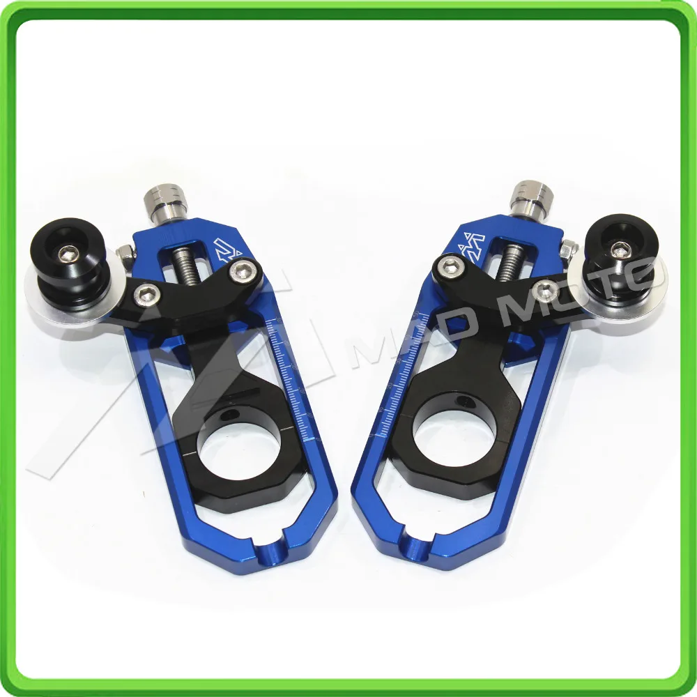 

Motorcycle Chain Tensioner Adjuster with spool kit for Yamaha FZ1 2006 2007 2008 2009 2010 2011 2012 2013 2014 2015 Blue&Black