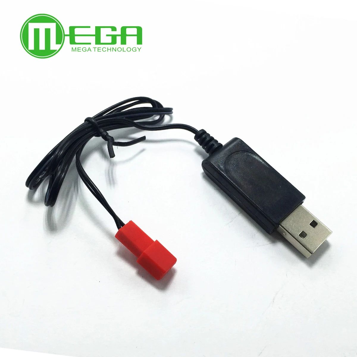 3.7V 500mA Output 1S Lipo Lithium Battery USB Cable Charger Red JST Female Head