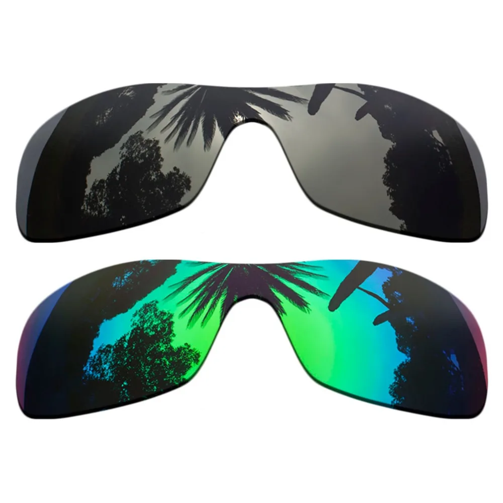 

(Black+Green Mirrored Coating) 2-Pieces Polarized Replacement Lenses for Antix Frame 100% UVA & UVB Protection