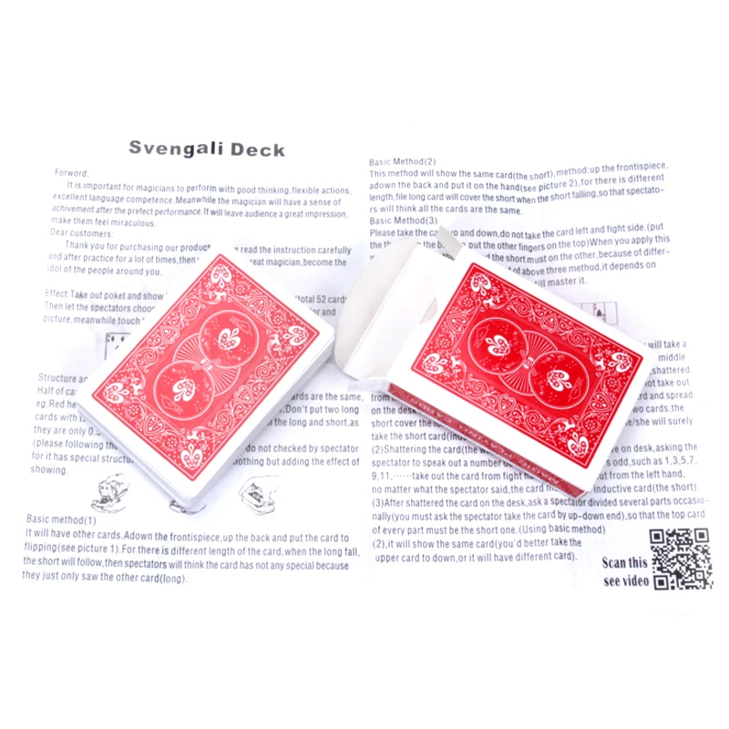 Svengali Deck Magic Gimmick Card Magic Tricks Magician Trick Magic Cards Close Up Street Magic Prop