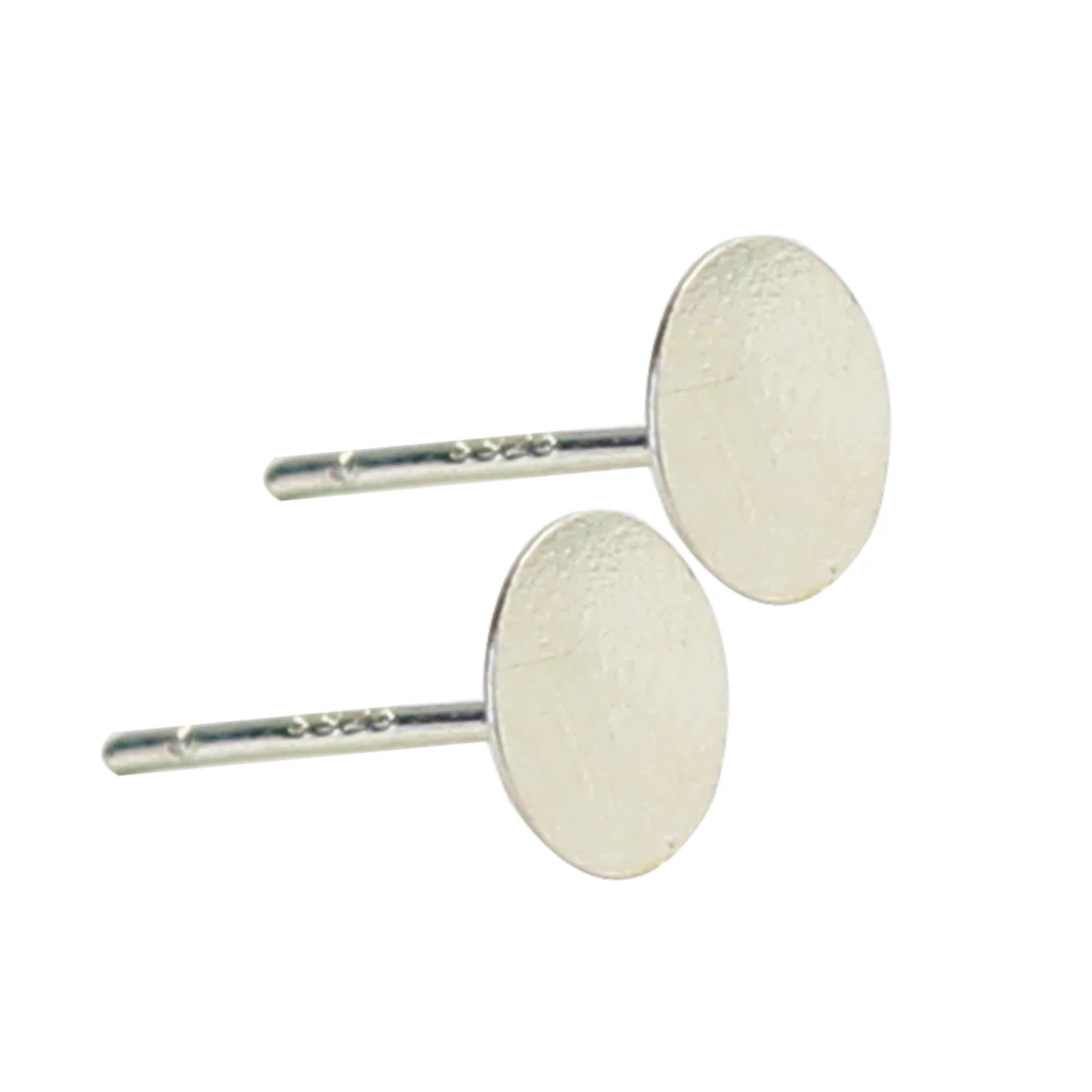 

Beadsnice ID26689 925 sterling silver stud earring findings 100 pairs 5mm pad with back