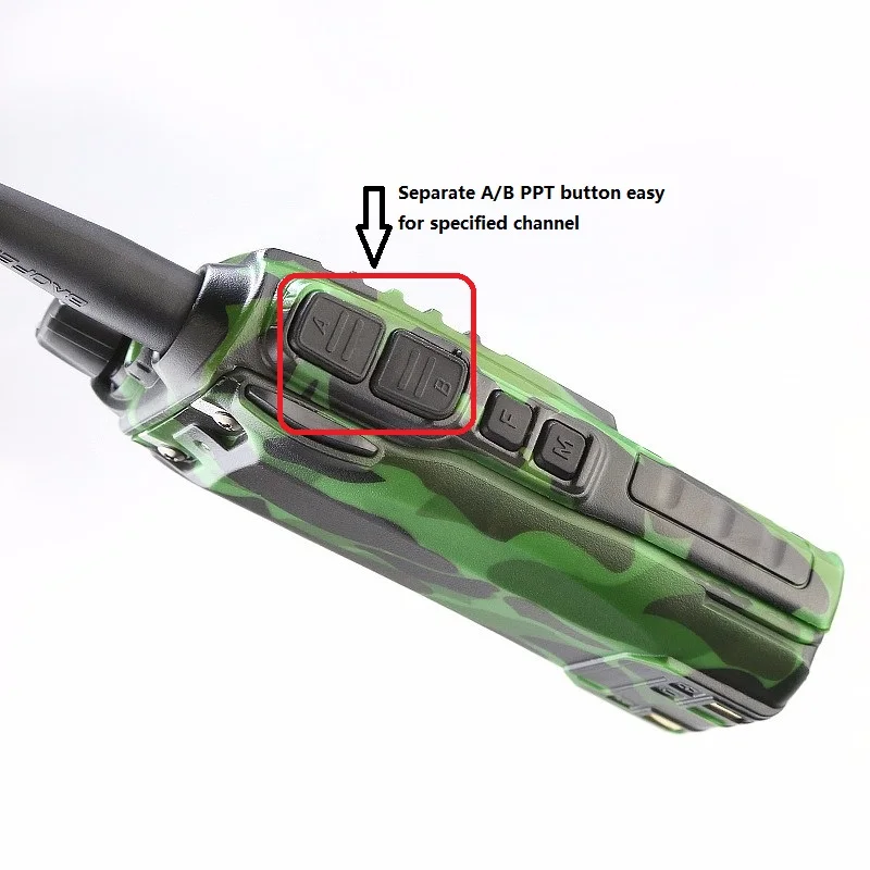 High quality BaoFeng uv-82 Portable Ham Radio Walkie Talkie Dual PTT Handle Radio sister Baofeng UV-5r + Earphone baofeng UV 82