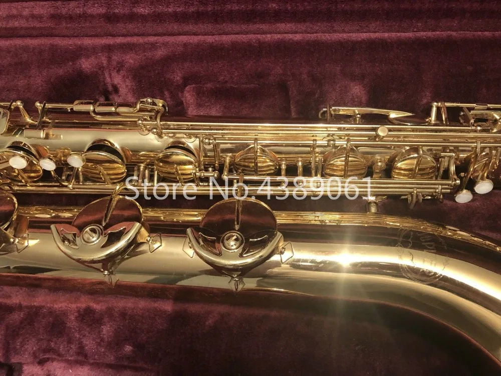 Jupiter JBS-593 GL Brand Musical Instrument E Flat Baritone Saxophone Brass Gold Lacquer Pearl Button Saxophone With Canvas Case