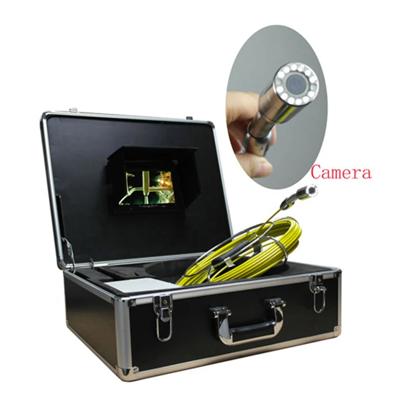 

20m Inspection Sewer Drain Pipe Tube Camera Video System 7" TFT Monitor