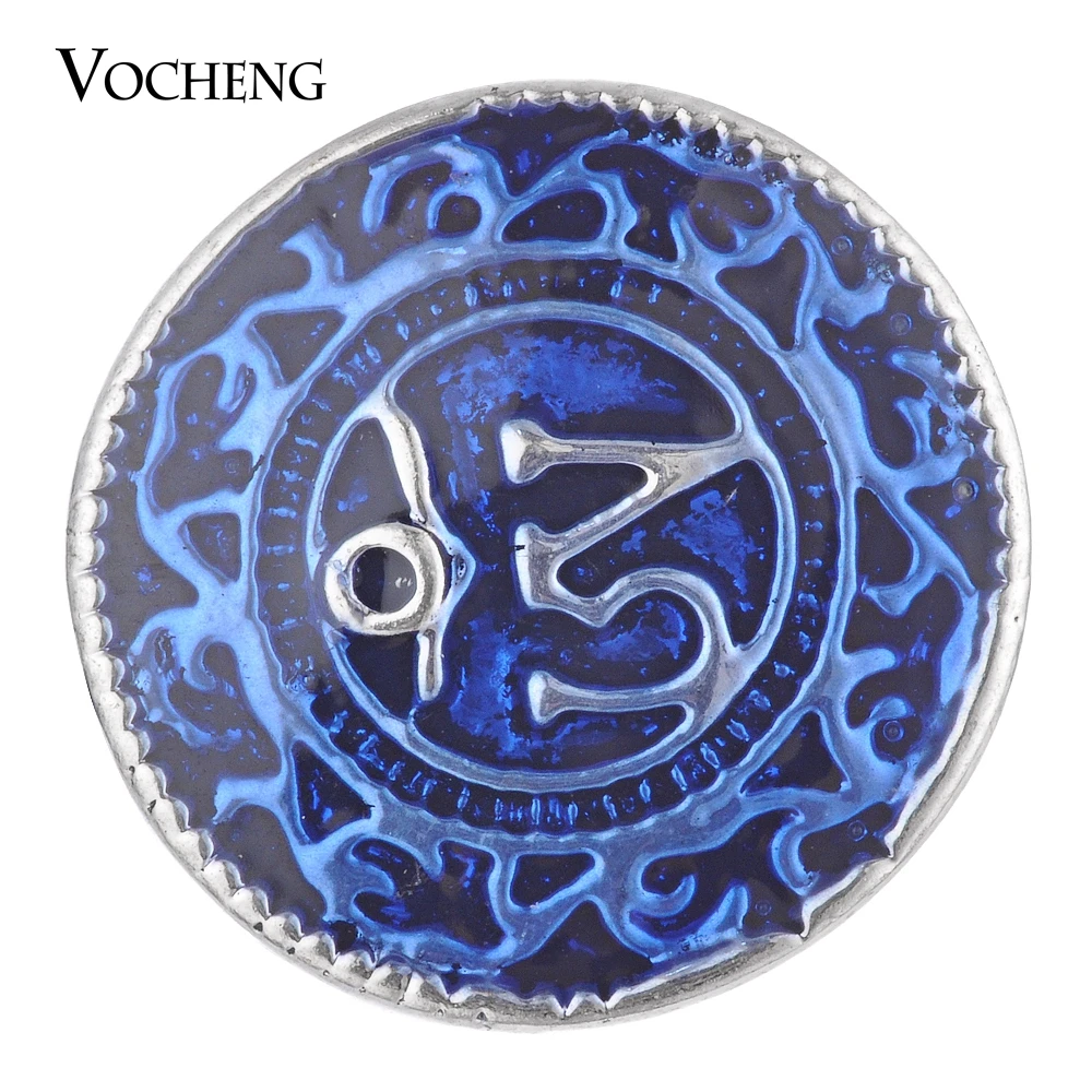 Vocheng Snap Charms Button Painted Design 4 Colors Interchangeable Jewelry Vn-1779