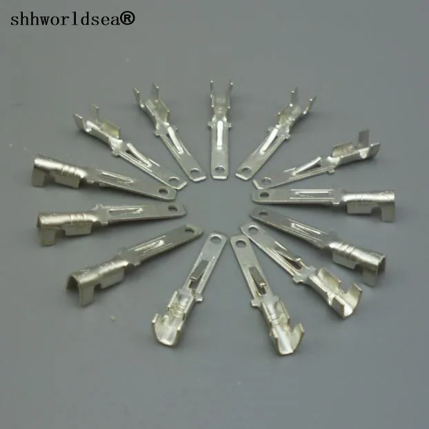 

shhworldsea High Quality 100pcs Free Shipping 2.8mm car Crimp Terminal Male Spade Wire Connector Copper