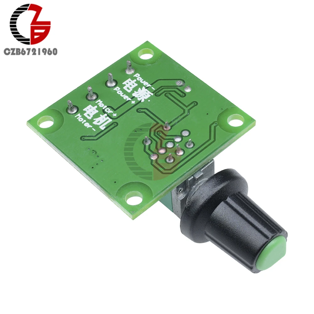 30W Voltage Regulator 2A DC 1.8V -15V PWM Motor Speed Controller Regulator Fan Speed Control Switch PWM Adjustable Drive 5V 12V