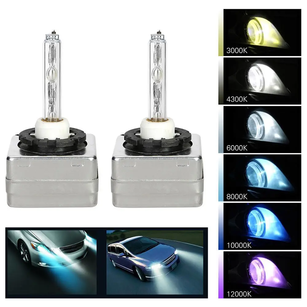 Auto Care New 12V 35W D1S D1C HID Bulbs Headlights Car Lamp converter adapter base 4300K/5000K 6000K 8000K 10000K 12000K