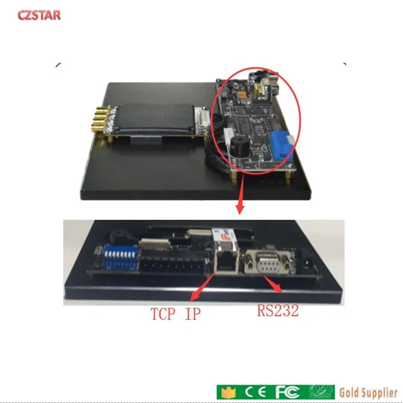 4 channel impinj r2000 uhf rfid reader TCP/IP RJ45 for 860-960MHZ UHF RFID Antenna warehouse inventory management sports timing