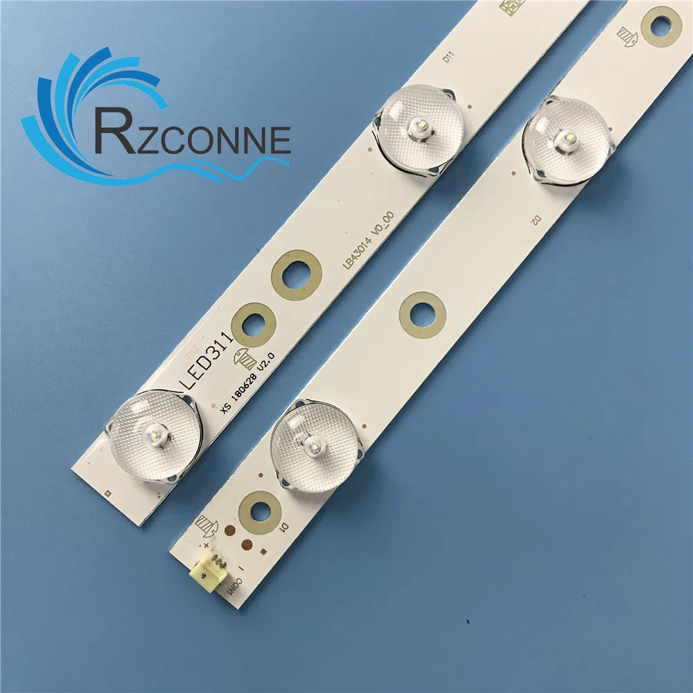 LED Backlight 12 Lamp strip For GJ-2K16-430-D512-V LB43014 TPT430U3 EQLSJA.G 43PUS6501 43PUS6101 43PUS6201 43PUS7202 43PUH6101