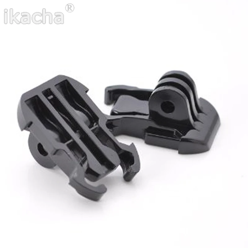 퀵 릴리스 버클, 고프로 히어로 카메라 용 기본 마운트 플랫 버클 베이스 헬멧 가슴 스트랩 마운트 어댑터, 2 개입