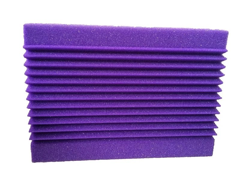 12 PCS Bass Traps Soundproof Foam Purple Acoustic Studio Music Corner Foam