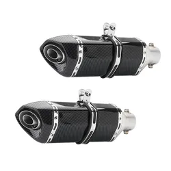 51mm Inlet Motorcycle Exhaust Muffler With DB Killer GP Racing Sport Bike Copy Carbon For suzuki ltz 400 crf 230 cb650f cb190r