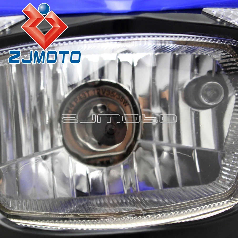 Motocross Headlight Headlamp H4 35/35W Dirt Bike Off Road Headlight Fairing For Yamaha WR250 WR450 XT660 TTR WR YZ 125 250