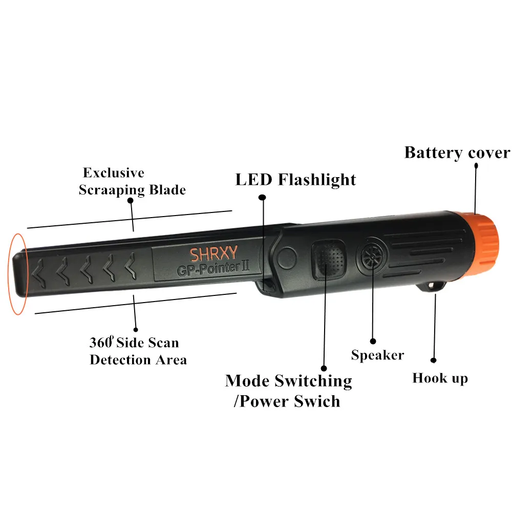 2022 nuovo aggiornato sensibile oro scanner TRX Pro individuare GP-pointer2 impermeabile tenuto in mano Metal Detector con il braccialetto