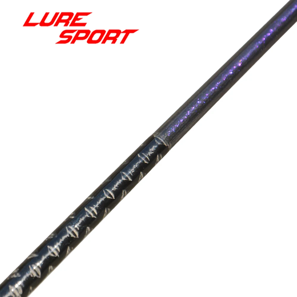 LureSport 2SET Slow Jig 1.9m blank Pearlescent blue paint Solid Cabon Tip X cross Toray carbon Rod Building component Repair DIY