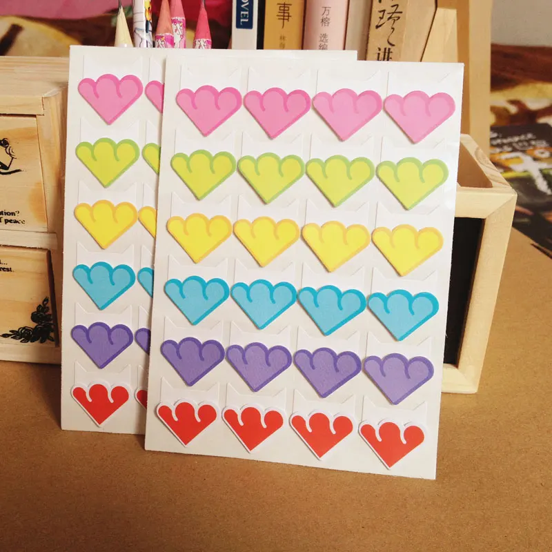 24 Pcs/Lot DIY Colorful Cloud Corner Paper Stickers For Photo Albums Fitting Handwork Frame Exquisite Decoration Scrapbooking