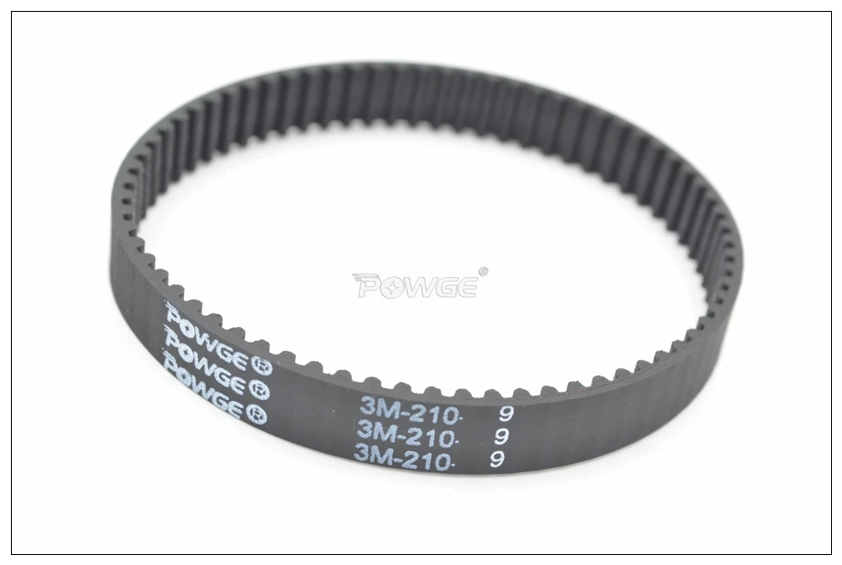 POWGE 210 3M Synchronous Belt Width 6/9/15mm Perimeter 210mm Teeth 70 HTD3M Rubber Closed-Loop Timing Belt 210-3M