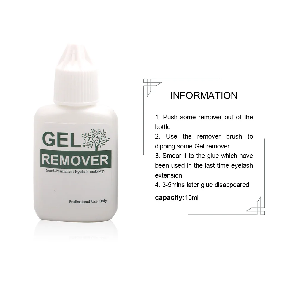 15ml Professional Eyelash Glue Remover Adhesive Debonder Gel Type For False Eyelashes Extension Remover Makeup Tool