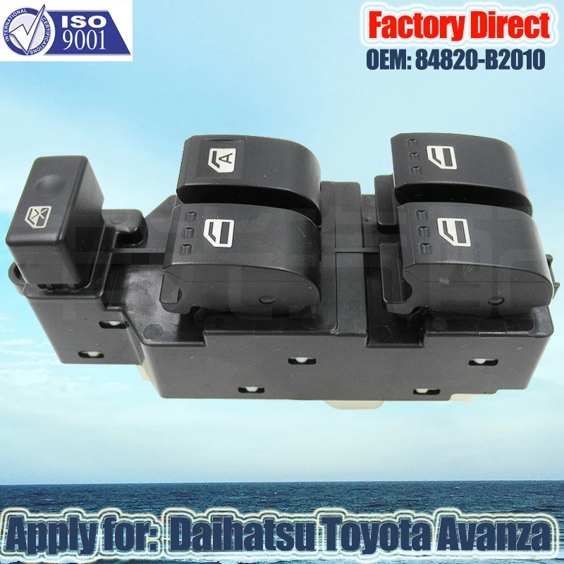 Factory Direct  Auto Power Master Window Lifter Switch Apply for Daihatsu Toyota Avanza 84820-B2010 Front Right Side 16Pins