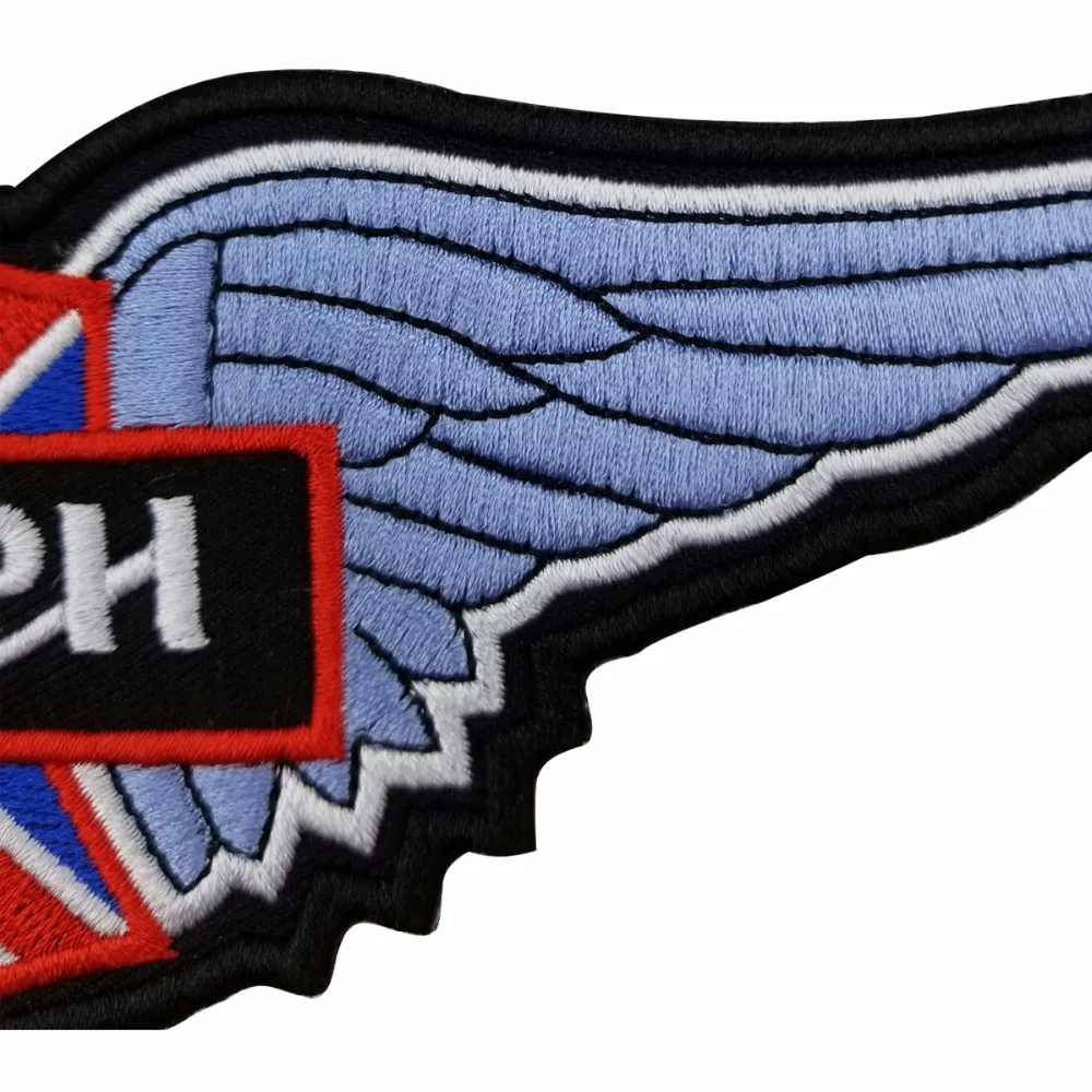 Trumph Patch Custom Motorcycle Biker Embroidered Patches Iron on for Jacket Backing Punk Apparel Free Shipping Accessories Badge