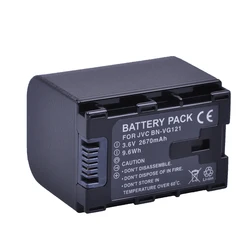 Batmax 2670mAh BN-VG121 VG121 BNVG121 Battery for JVC GZ-HD620 GZ-HD500 GZ-HM320 GZ-HM550 GZ-HM860 GZ-HM960 GZ-HM9