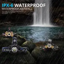 Sensor LED Headlamp 5 T6 Waterproof Rechargeable #5