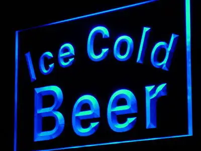 i857 Ice Cold Beer Bar Pub Club Decor Neon Light Light Signs On/Off Switch 20+ Colors 5 Sizes