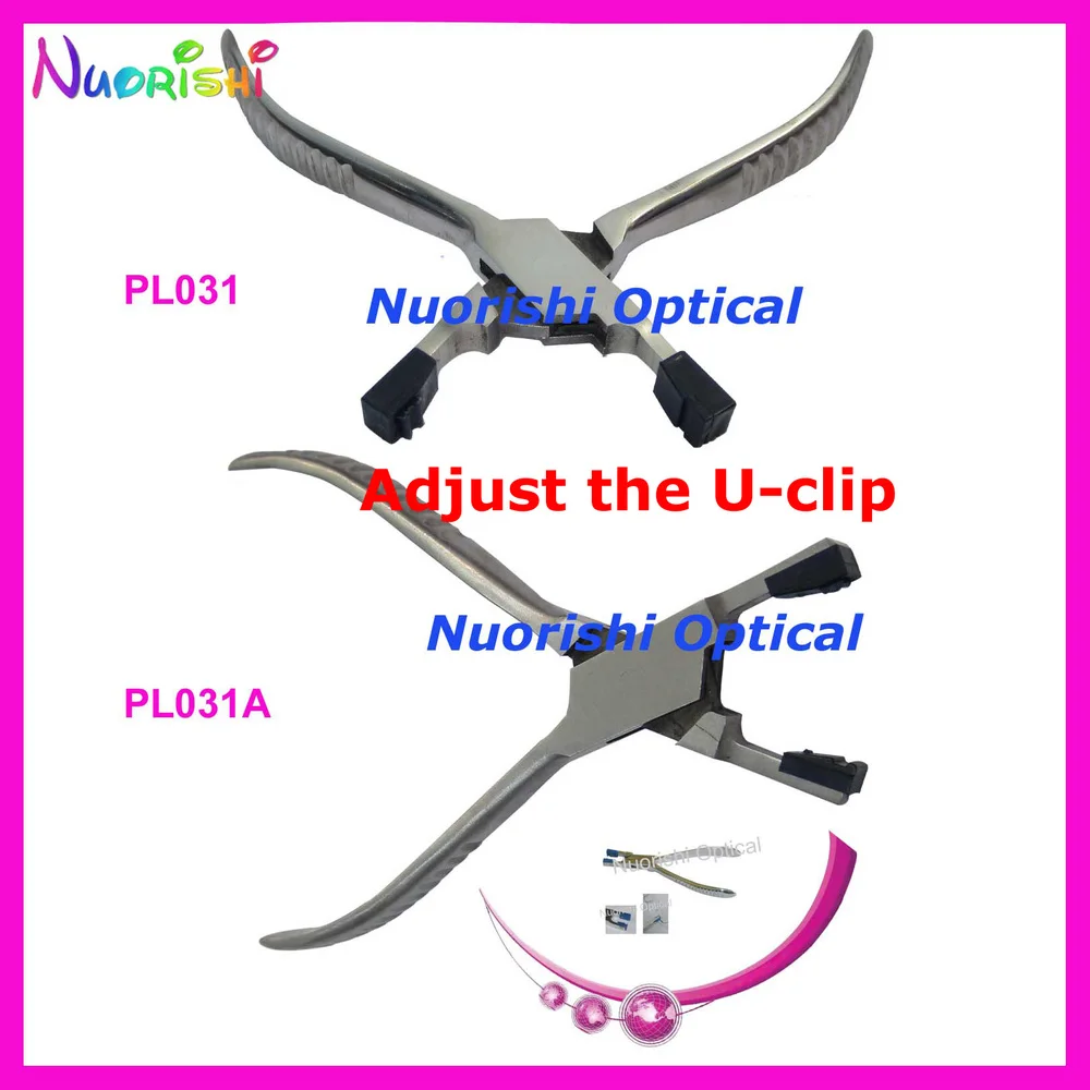 PL031 (SF1016)  rimless half-frame glasses blue head without teeth plier adjust the u-clip