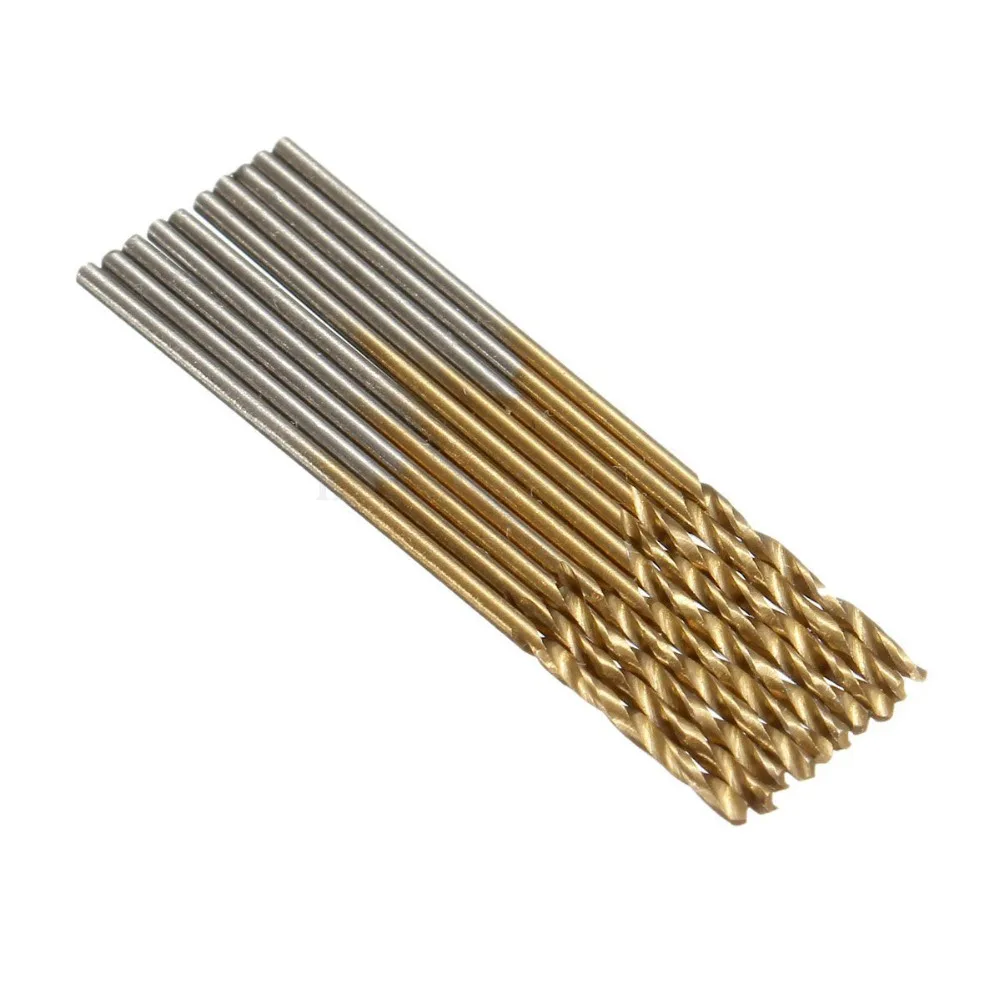WENXING 50Pcs di Titanio Trapano Rivestito Bit HSS In Acciaio Ad Alta Velocità Punte da Trapano Set Utensili di Alta Qualità Utensili Elettrici 1/1.5/2/2.5/3mm